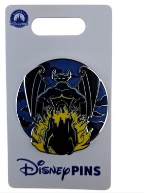 Disney Gargoyle Enamel Pin in Black, Blue & Yellow